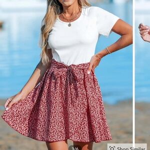 Tee and Skirt Minidress